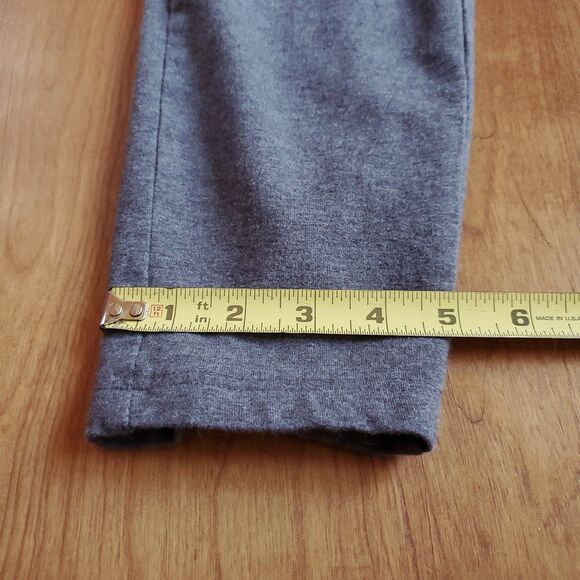 Lands End Starfish Mid Rise Knit Leggings XL 18 Gray 409530 Cotton Spandex - Picture 8 of 9